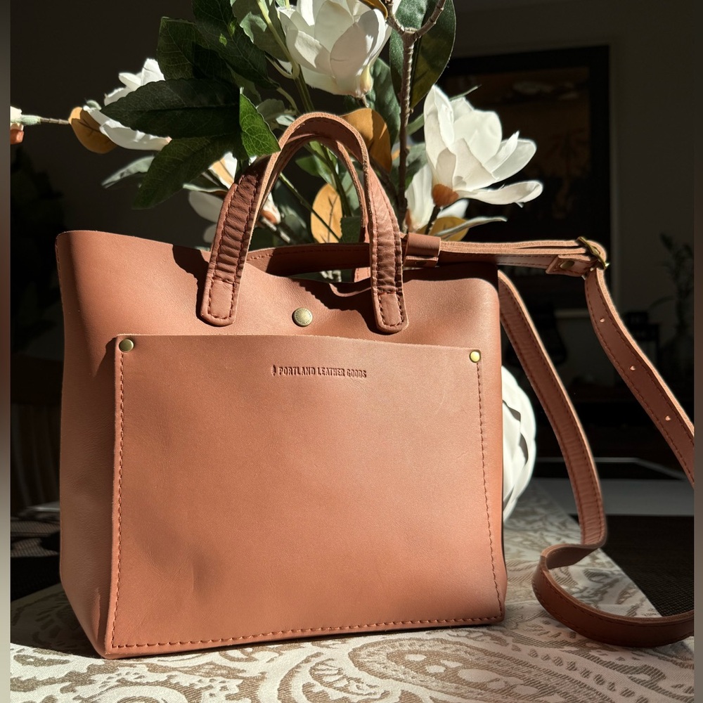 Portland Leather Goods Mini Crossbody Bag in Sunkissed